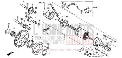 MOTEUR DE DEMARRAGE NX6502L de 1990
